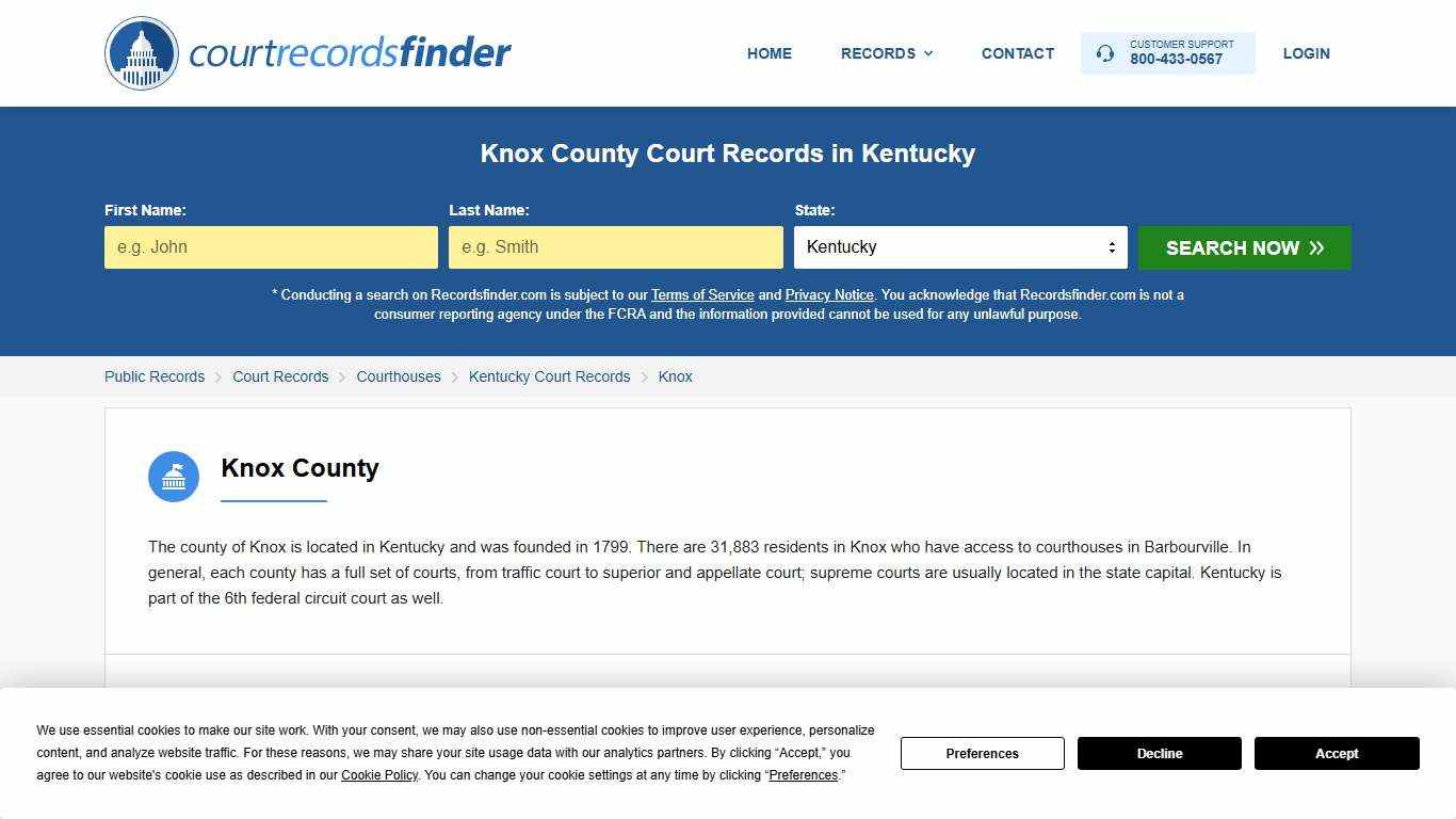 Search Knox Court Records & Courthouses, Kentucky KY