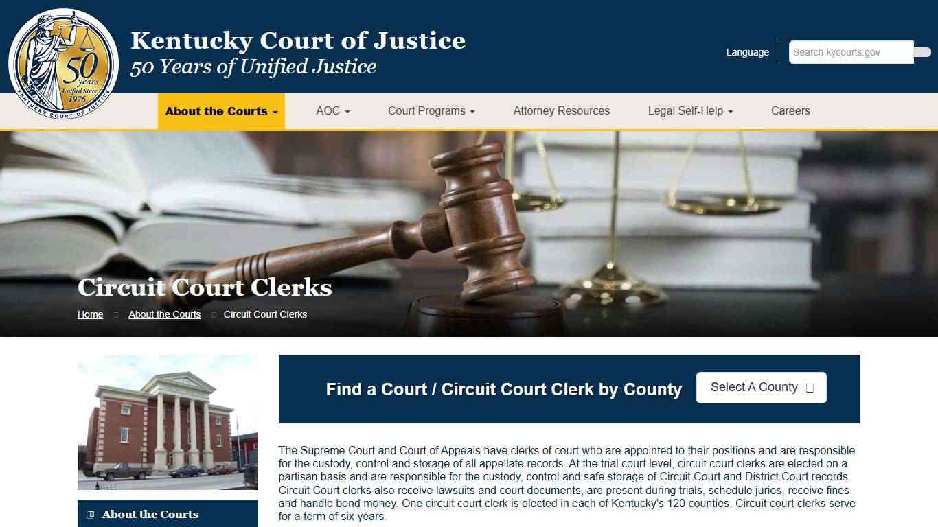 Circuit Court Clerks - Kentucky Court of Justice