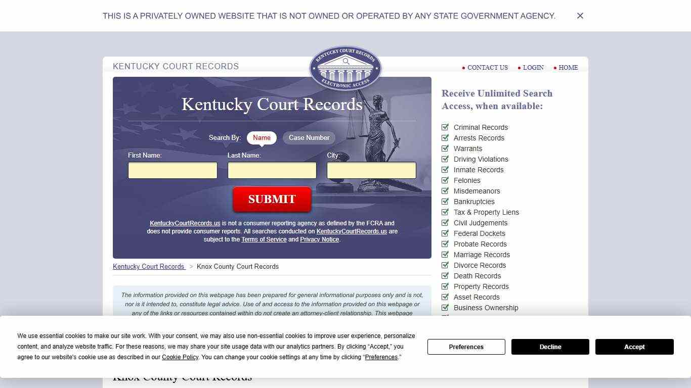 Knox County Court Records | KentuckyCourtRecords.us